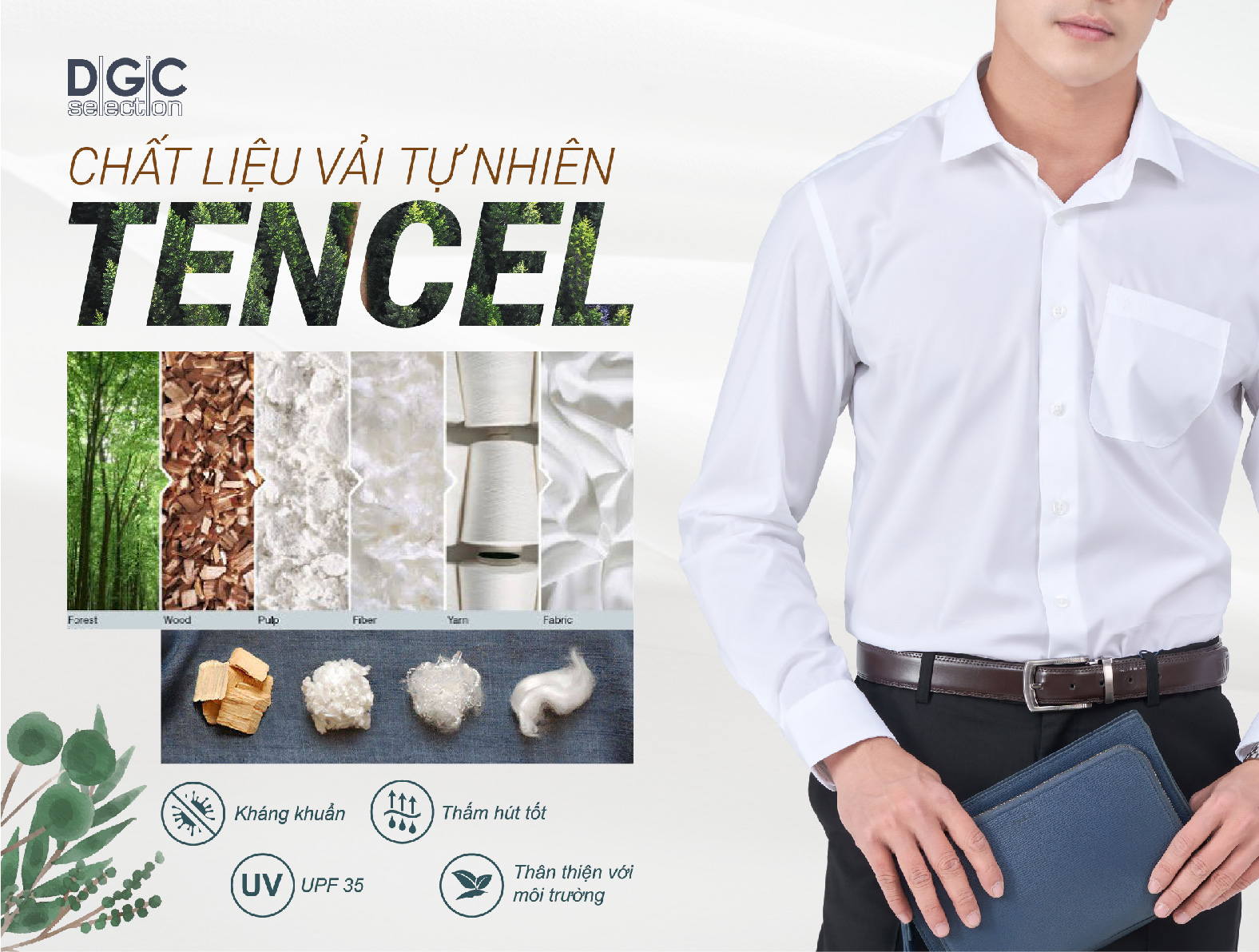 TENCEL - CHẤT LIỆU TỪ GỖ BẠCH ĐÀN TỰ NHIÊN